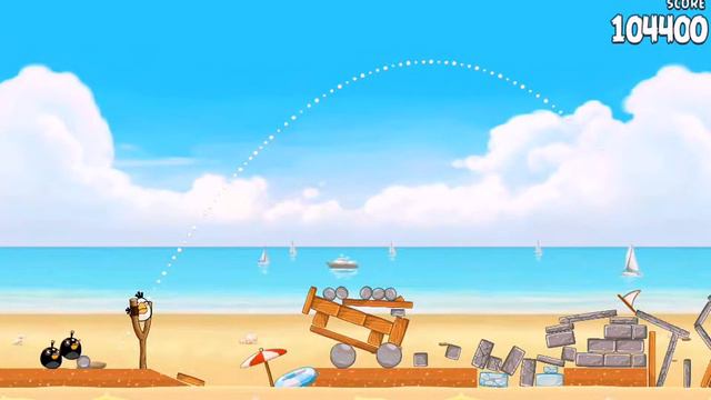 Angry Birds Rio Level 5-14 Beach Volley 3 Star Walkthrough смотреть онлайн