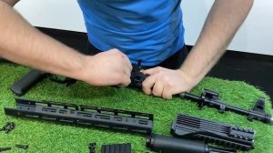 Установка цевья SAG 7 mlok АК на Сайгу 5,45х39 исп 030