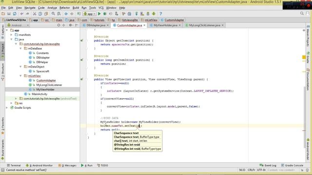 Android SQLite Database Ep.11 : ListView - INSERT,SELECT,UPDATE, DELETE with ContextMenu смотреть онлайн