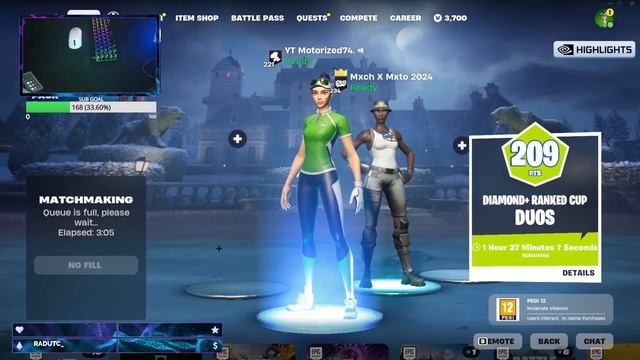 ?RANKED CUP DIAMONT + ? ?FORTNITE LIVE GREEK? смотреть онлайн