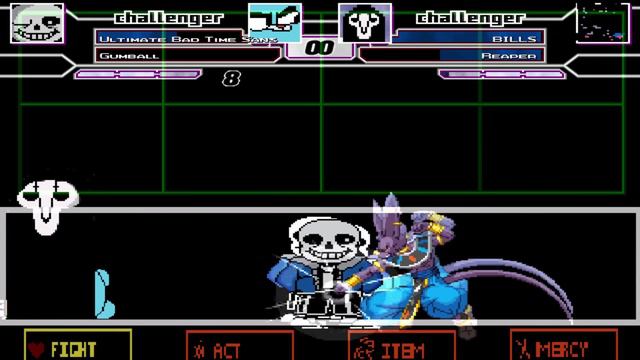 Ultimate Bad Time Sans with Extra Gumball😉 VS Mugen Characters | FUNNY GAMING смотреть онлайн