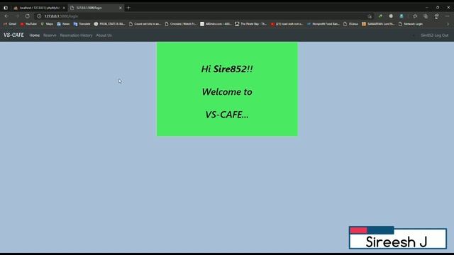 VS-CAFE | Table Reservation System | Flask | Python | MySQL смотреть онлайн