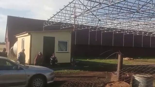 Каркас навеса для хранения зерна