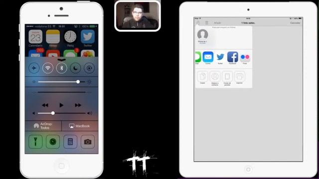 Usar Airdrop en iPhone e iPad iOS7 en Espanol смотреть онлайн