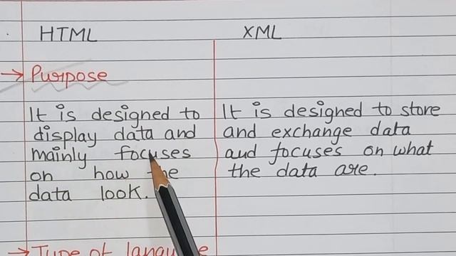 Difference Between xml and html | HTML vs XML смотреть онлайн