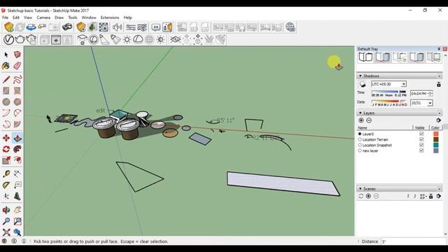 Sketchup Basic Tutorial - 2 | DEFAULT TRAY | Hindi ?? смотреть онлайн