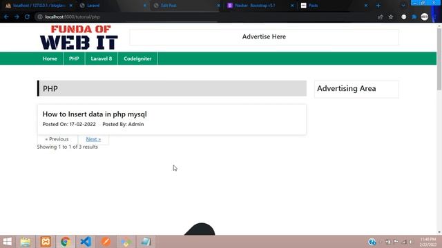 Laravel 8 Blog - 16: How to add pagination in laravel 8 | make pagination for posts in laravel 8 смотреть онлайн