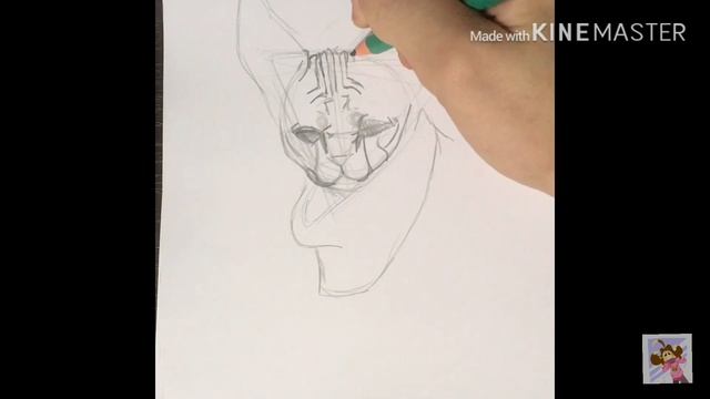 Как нарисовать СФИНКСА ??? ♥︎Видео урок по рисованию ♥︎ смотреть онлайн