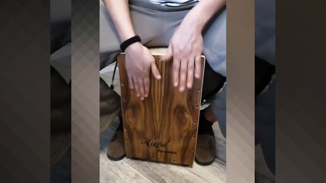 Aiersi brand Koa Plate Wooden Cajon Percussion Drum смотреть онлайн