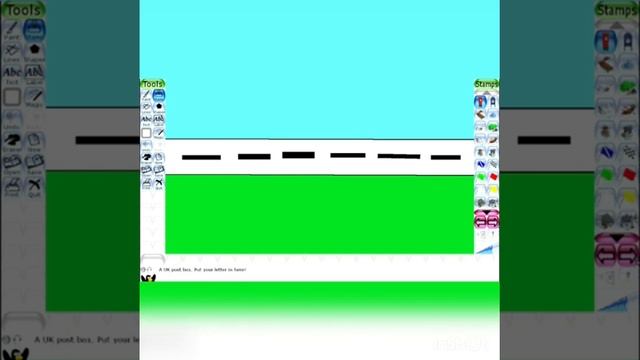 Road scene (Tux Paint) смотреть онлайн