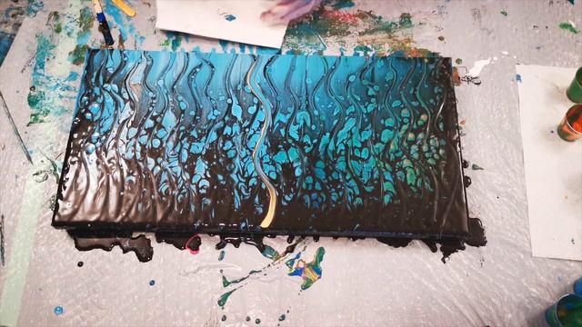 014 - "Petals - Evolving an Acrylic Pour" - Paint Pouring Swipe - Acrylic Pouring Transformation смотреть онлайн