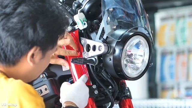 How to install EP.3 ติดตั้ง Sticker เปลี่ยนสีโช๊ค - VR Wrap смотреть онлайн