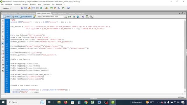 modifica cancella AZIONI | CMS fai da te | Backend developer смотреть онлайн