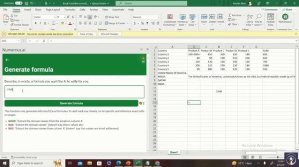 Chat GPT for Excel: Enhance Data Analysis and Transformation Efforts