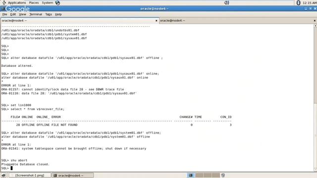 Recovering Datafiles in 12C Multitenant Database смотреть онлайн