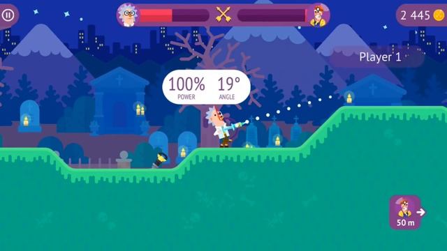 мобильные игры на андроид. прохождение Bowmasters (лучник) игры ios смотреть онлайн