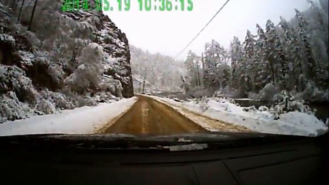 На Паджеро Спорт из лета в зиму и обрато за сутки. смотреть онлайн