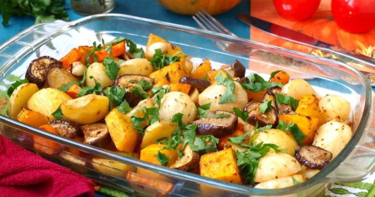 Овощи в духовке. Быстро, доступно и очень вкусно!!!.mp4 смотреть онлайн