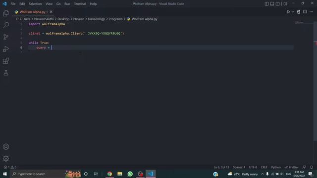 How to use Wolfram Alpha in Python смотреть онлайн