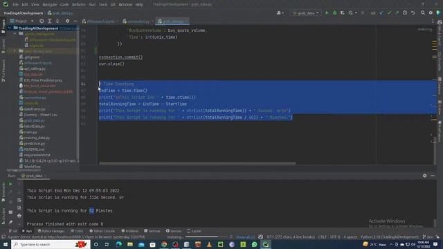 Grabing Big Dataset from Binance смотреть онлайн
