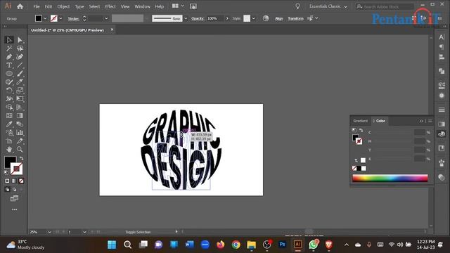 3D Effect With blend option | Class 23 смотреть онлайн