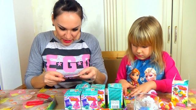 Sweet boxes Тролли.Аурика и мама,у кого лучше????Какую коллекцию мы собрали.Sweet boxes Trolls смотреть онлайн