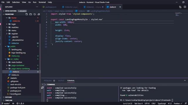 NextJS: criando páginas de uma aplicação com React, Styled Components e Typescript #DEVVR #EP02 смотреть онлайн