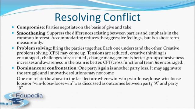 Management | Organizational Behavior | Conflict Management Part 2 смотреть онлайн