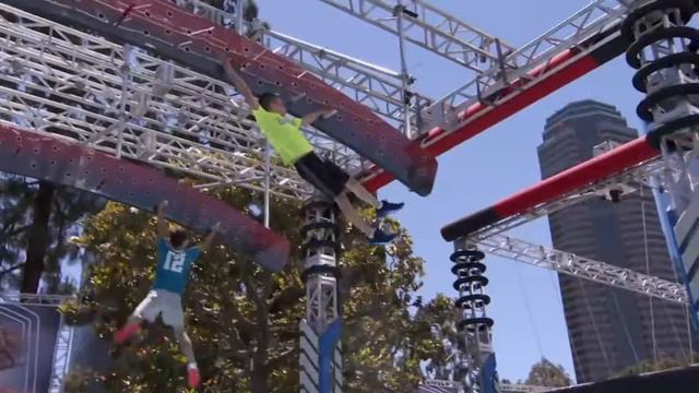 Owen Pham vs Ryan Cooper on the American Ninja Warrior Junior 3 Quarter finals смотреть онлайн