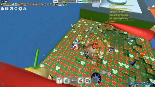 Быстрый ФАРМ на поле ПЕРЦА! Bee Swarm Simulator смотреть онлайн