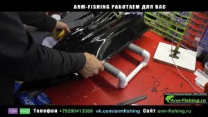 Установка Эхолота Lucky ff718 на карповый кораблик