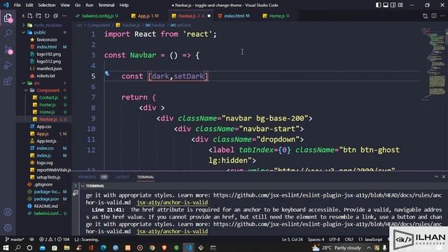 Just toggle & Change the theme | follow 5 step & set dark, light theme in your project. смотреть онлайн