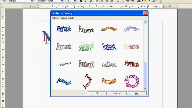 Open Office How To Use WordArt (Fontwork)