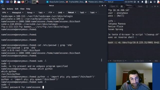 [FR] TryHackMe - Anonymous - MEDIUM (FTP + Privilege Escalation) смотреть онлайн