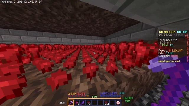 Upgrading The Nether Wart Farm - Hypixel Skyblock Garden смотреть онлайн
