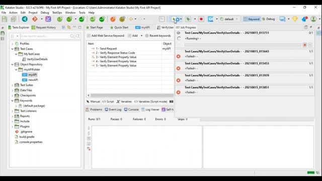2. API Testing using Katalon Studio, Skip Failure and Assert Using Script смотреть онлайн