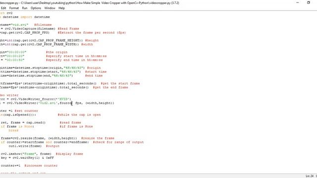 How To Trim Videos with Opencv and Python смотреть онлайн