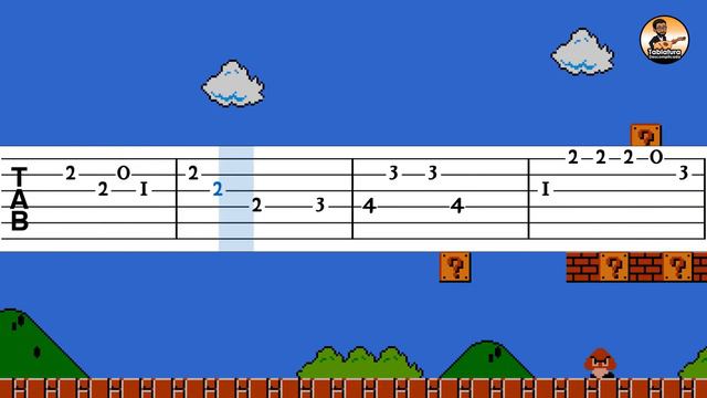 Super Mario Bros | Tablatura Solo De Violão Simplificado