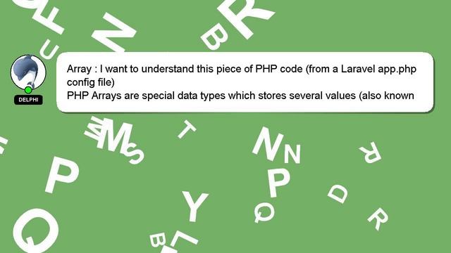 Array : I want to understand this piece of PHP code (from a Laravel app.php config file) смотреть онлайн