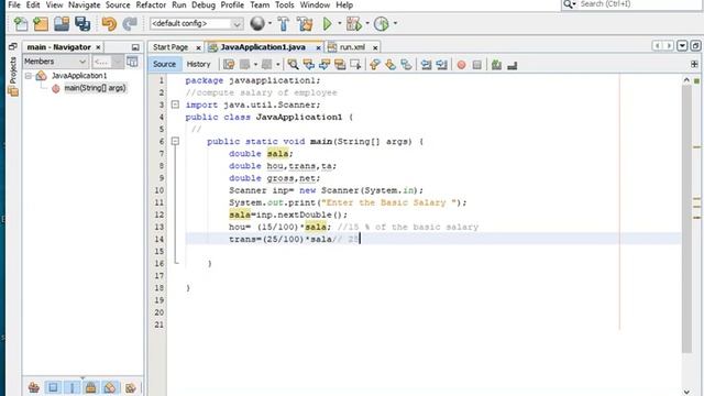 java program for salary calculation of employee смотреть онлайн