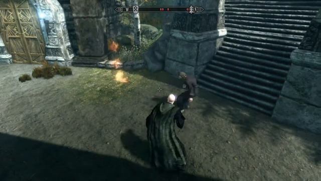 SKYRIM VOLDEMORT BATTLE OF HOGWARTS PT 6 смотреть онлайн