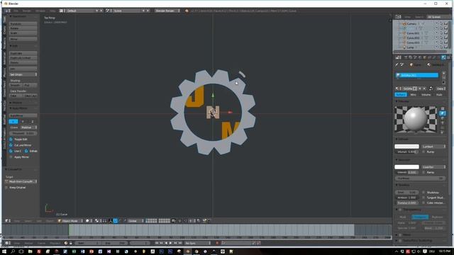 Blender Import svg from Inkscape tutorial смотреть онлайн