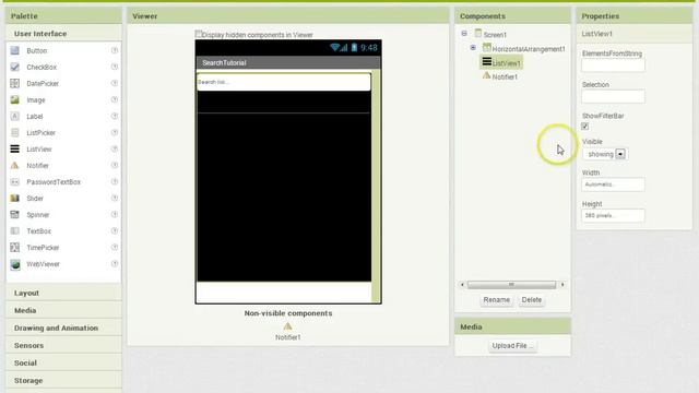 App inventor 2 Tutorial - How to search using ListView смотреть онлайн
