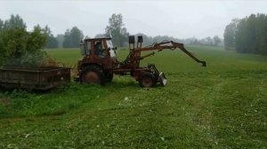 Запуск и тест драйв грейферного погрузчика пг-0.2 на базе Т-16М