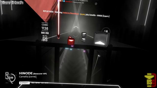 Beat Saber | GianniKoch | Camellia - HINODE [Expert+] | 95.03% FC | BE #3 389.40pp смотреть онлайн