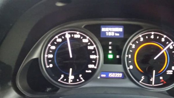 Lexus IS350 acceleration 0-100-0 km/h