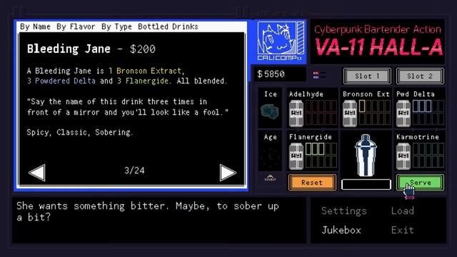 VA-11 Hall-A: Cyberpunk Bartender Action Review смотреть онлайн