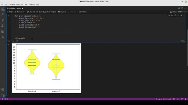 Curso de matplotlib 16: Violin plot смотреть онлайн