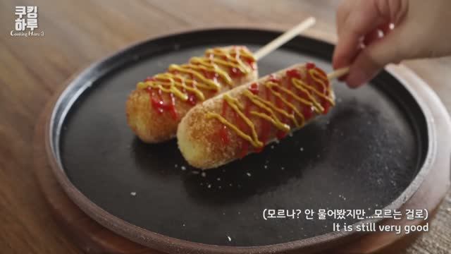 Рецепт. Хотдог на палочке из хлеба.