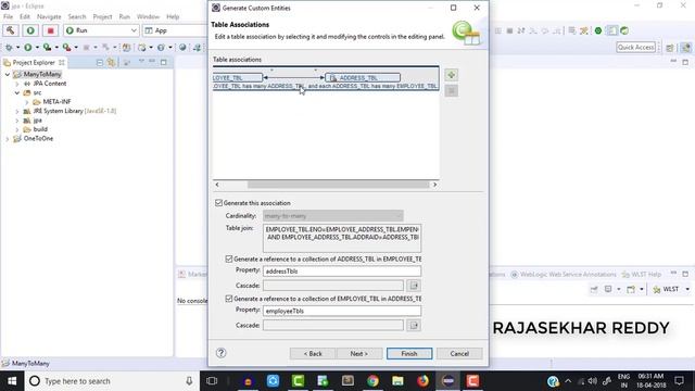 Many To Many relationships in Jpa Example смотреть онлайн